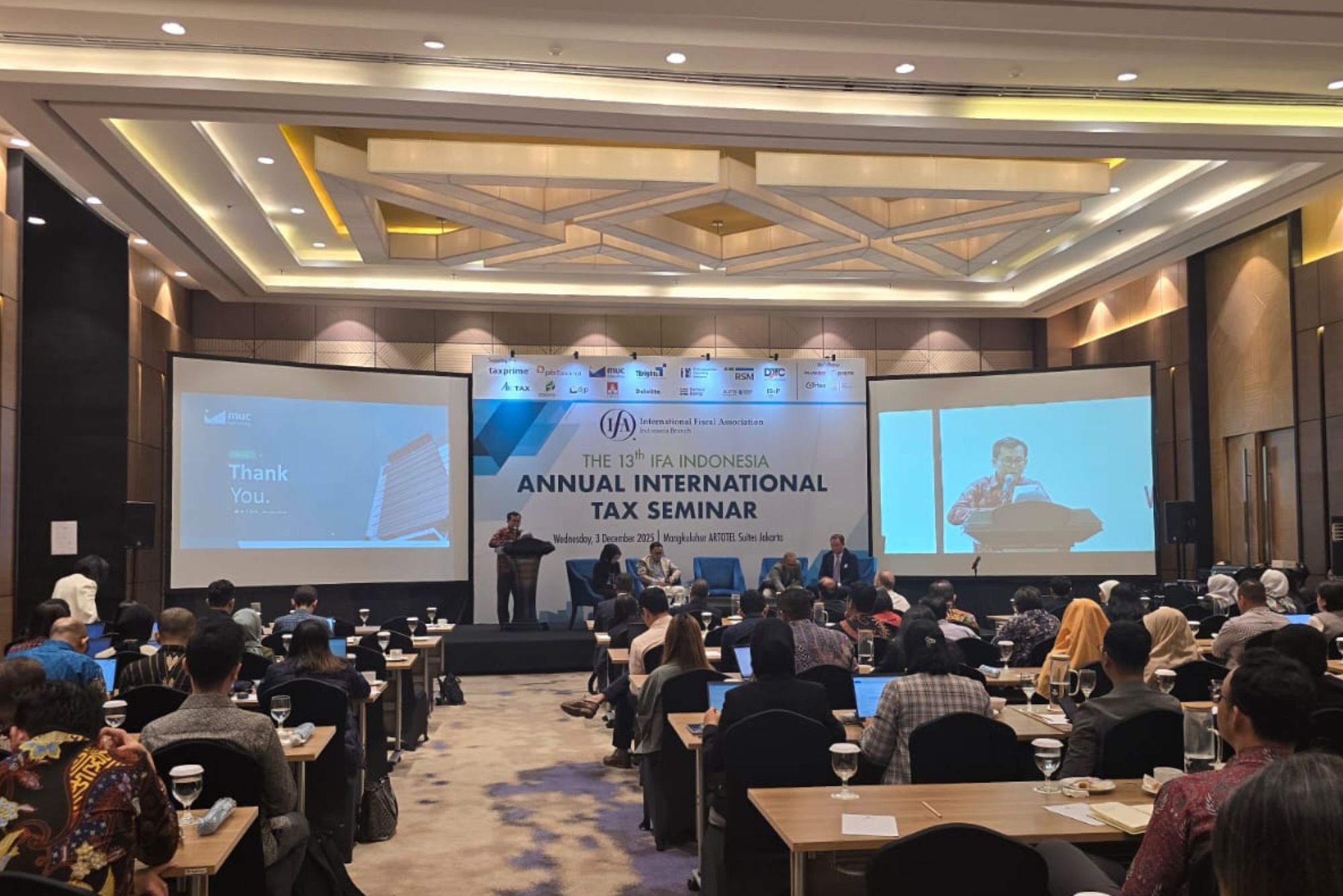 Direktur MUC Ulas Dampak GMT Pada Penyajian Laporan Keuangan dalam International Tax Seminar IFA